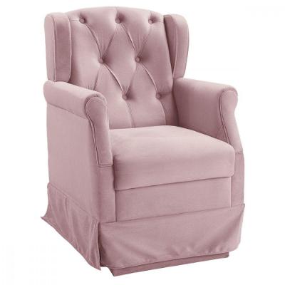 Poltrona De Balanço Para Amamentação Ternura Corano Rosa Rosa