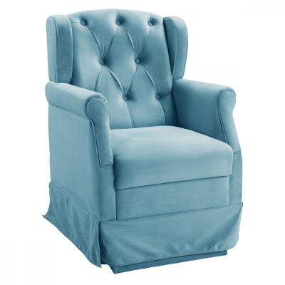 Poltrona De Balanço Para Amamentação Ternura Corano Azul Azul