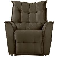 Poltrona Reclinavel Do Papai Para Sala King Tecido Veludo Castor - 2