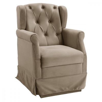 Poltrona Balanço Ternura Veludo - Star Confort Castor