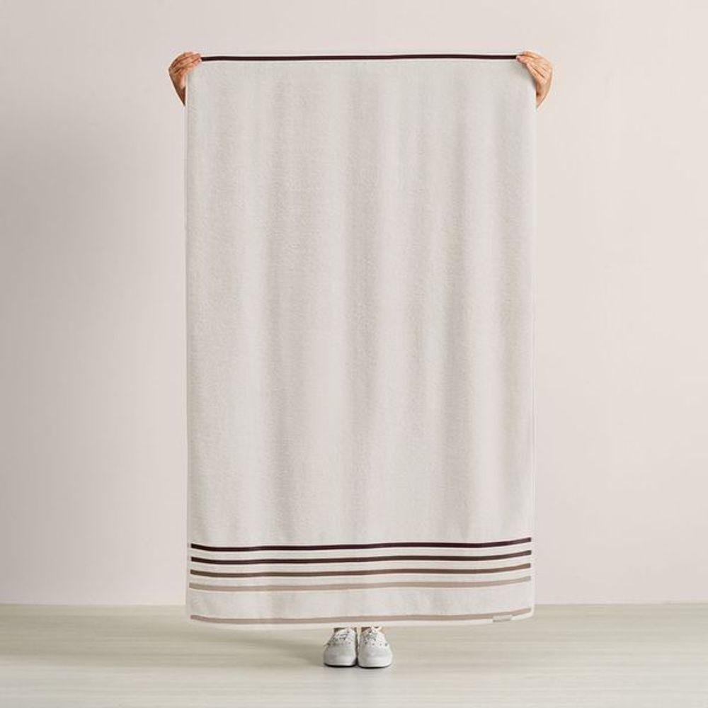 Toalha Banhão Lumina Fio Penteado Max Karsten Ivory/greige - 3