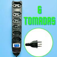 Filtro De Linha Régua Extensão Com 6 Tomadas 2p+t Com Cabo 1.5 Mts Preto - 3