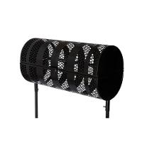 Lixeira De Rua Com Tampa Para Calçada Passeio 1mt 45x40x100cm - 1