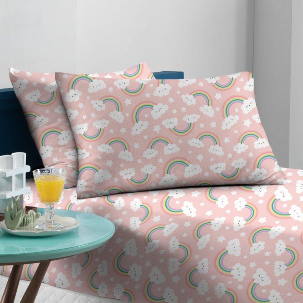 Fronha Avulsa Doce Vida Kids 48x68cm Malha 70% Algodão 30% Poliéster Nuvem - 5