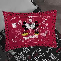 Fronha Avulsa Mickey E Minnie 100% Algodão 48x68cm Vermelho - 3