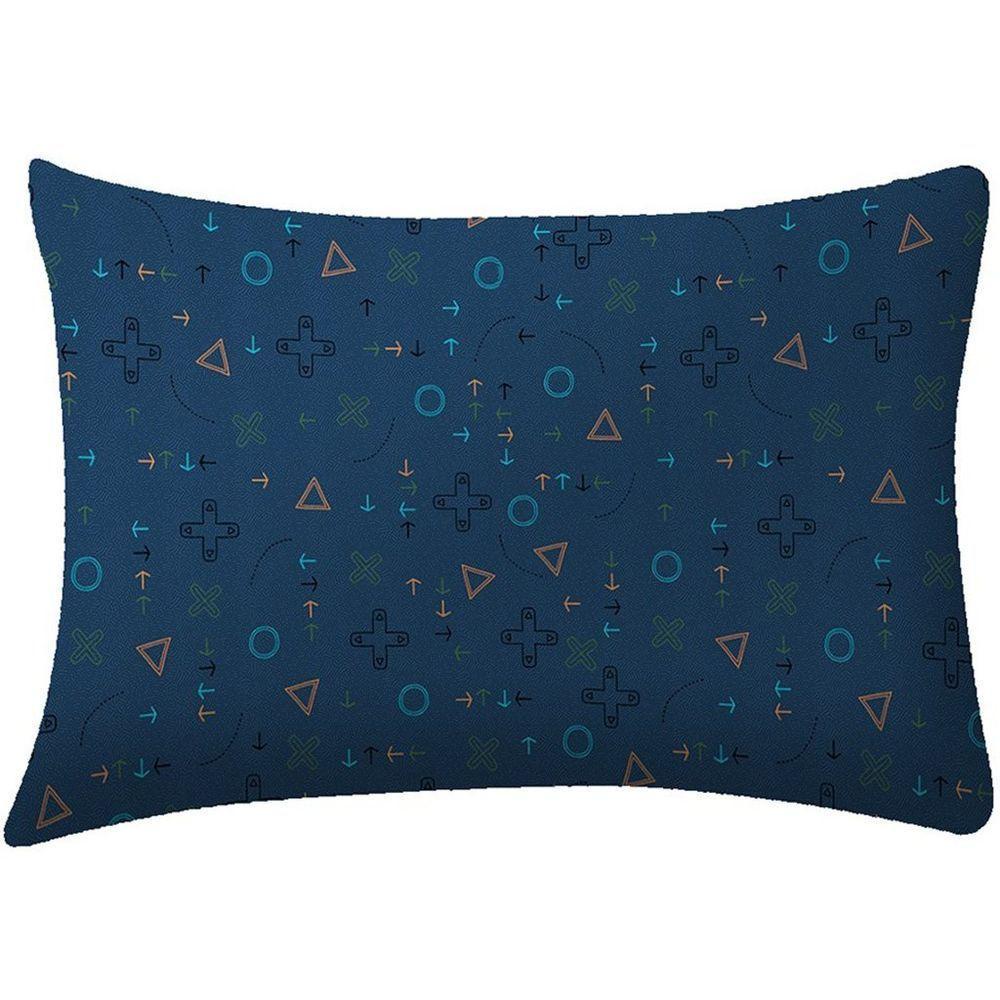 Fronha Avulsa Doce Vida Kids 48x68cm Malha 70% Algodão 30% Poliéster Game Blue - 1