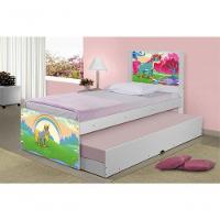 Bicama Juvenil Adesivada Unicórnio Feliz Com Colchões - 3