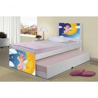 Bicama Juvenil Adesivada Fadinha Encantada Com Colchões - 3