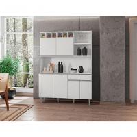 Armário Cozinha Completo Robin Branco 6 Portas - 4