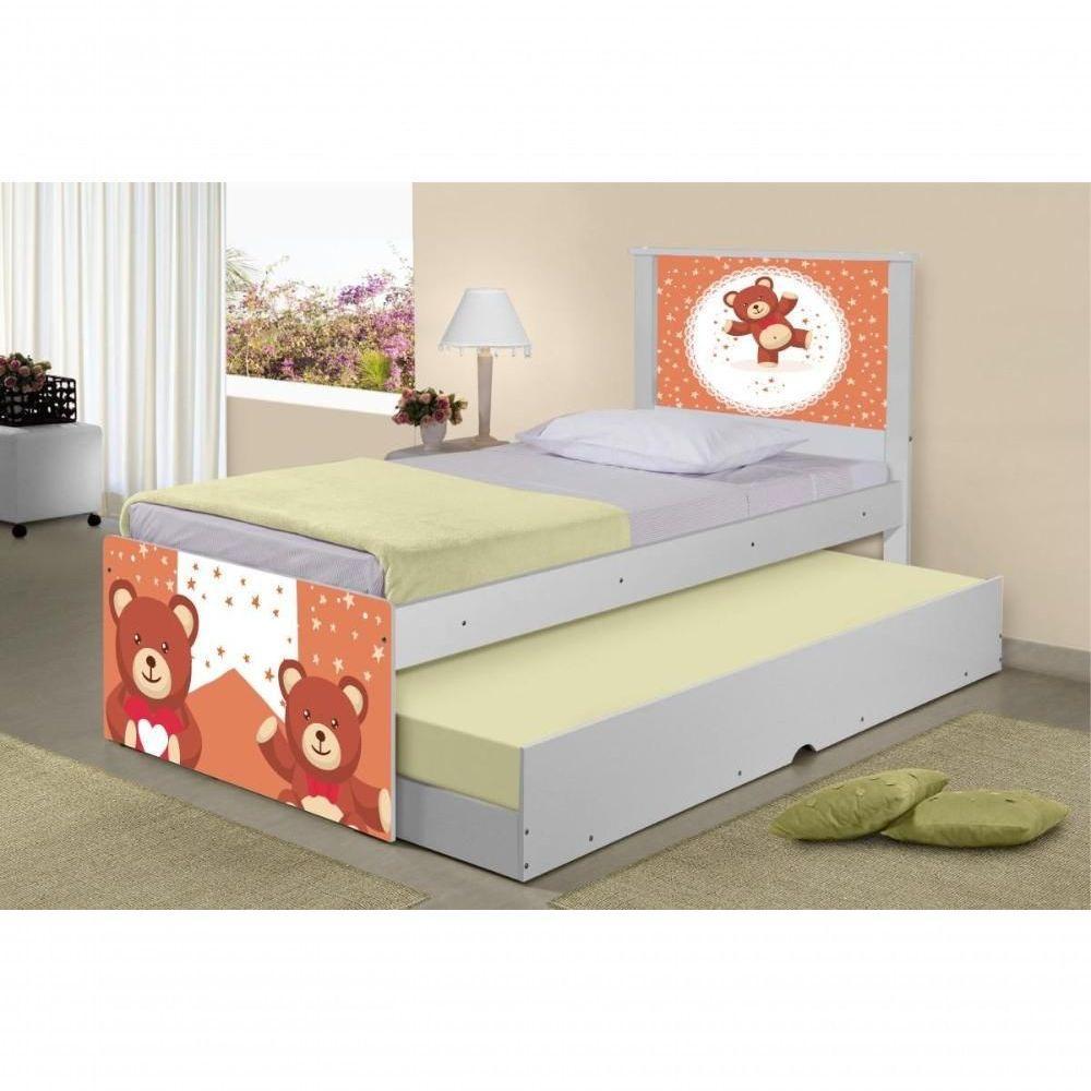 Bicama Juvenil Com Cabeceira Adesivada Ursinhos De Pelúcia - 3