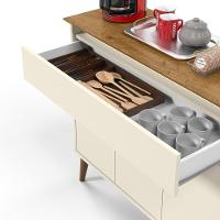 Aparador Buffet 3 Portas Brisbane Off White Freijo