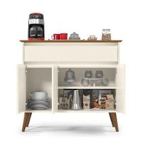 Aparador Buffet 3 Portas Brisbane Off White Freijo - 5