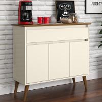 Aparador Buffet 3 Portas Brisbane Off White Freijo - 6