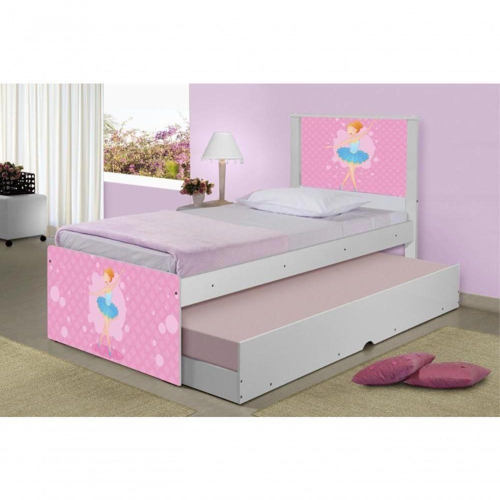 Bicama Juvenil Adesivada Bailarina Clássica Com Colchões - 3