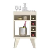 Bar Aparador Tampo Em Espelho Raccoon Off White - 3