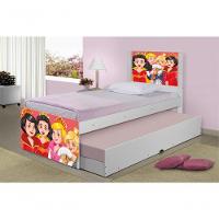 Bicama Juvenil Com Cabeceira Adesivada Princesas Medievais - 3