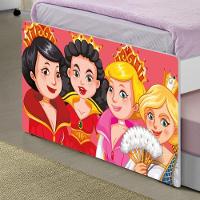 Bicama Juvenil Com Cabeceira Adesivada Princesas Medievais - 5