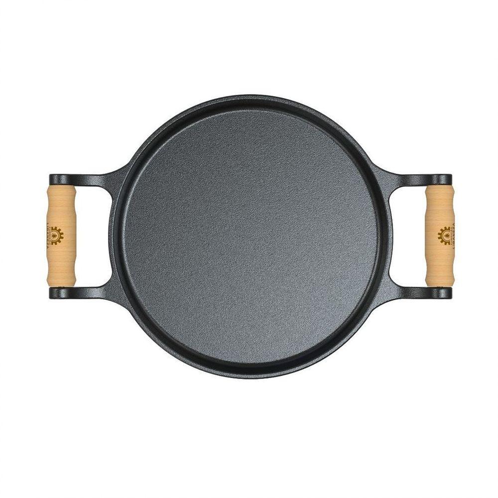 Frigideira Ferro Fundido Com Alças De Madeira Sem Tampa 22Cm - 2