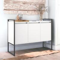 Buffet 3 Portas Rouxe Branco - 4