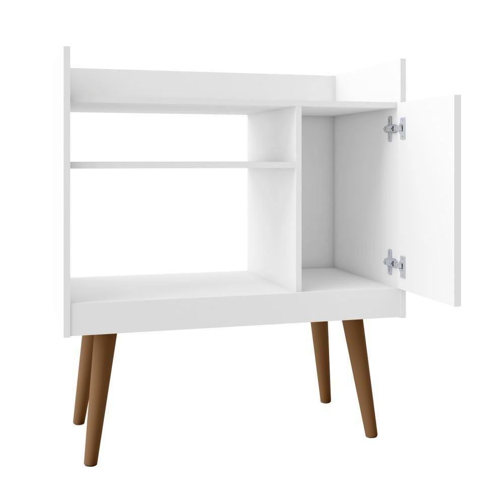 Bancada Aparador Café Com Porta Lincon Branco - 4