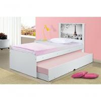 Cama Bibox Solteiro Cidade Paris Com Colchões - 3