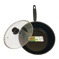 Frigideira Antiaderente 26cm 3l Preta Tampa De Vidro Belmar - 3