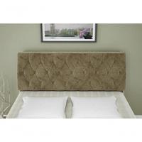 Cabeceira Box Casal Queen Isis Branco Com Capitonê Bege - 2