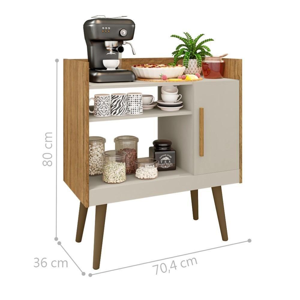 Bancada Aparador Café Com Porta Lincon Cinamomo-off-white - 3