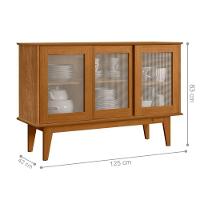 Buffet Aparador Sporting 3 Portas Nature - 2