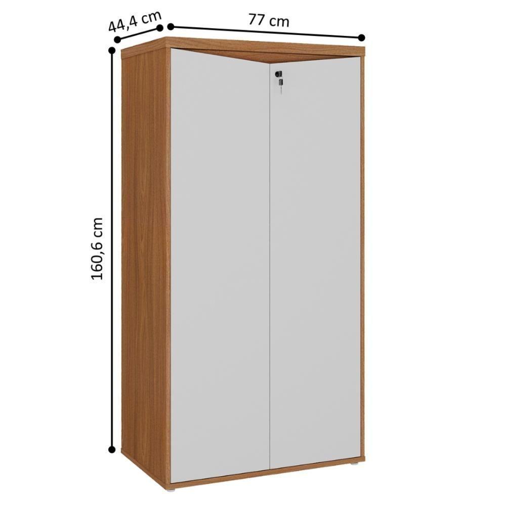 Armário Com 2 Portas Montenegro Freijó Branco - 2