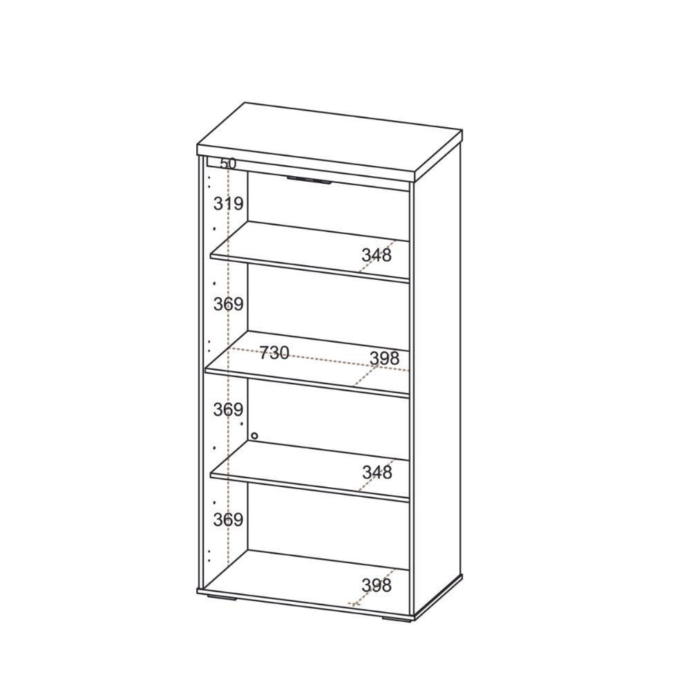 Armário Com 2 Portas Montenegro Freijó Branco - 3