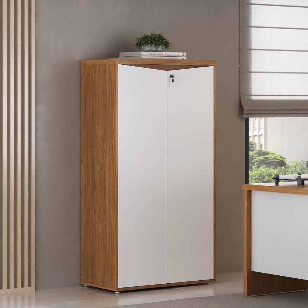 Armário Com 2 Portas Montenegro Freijó Branco - 4