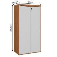 Armário Com 2 Portas Montenegro Freijó Branco - 2