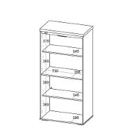 Armário Com 2 Portas Montenegro Freijó Branco - 3