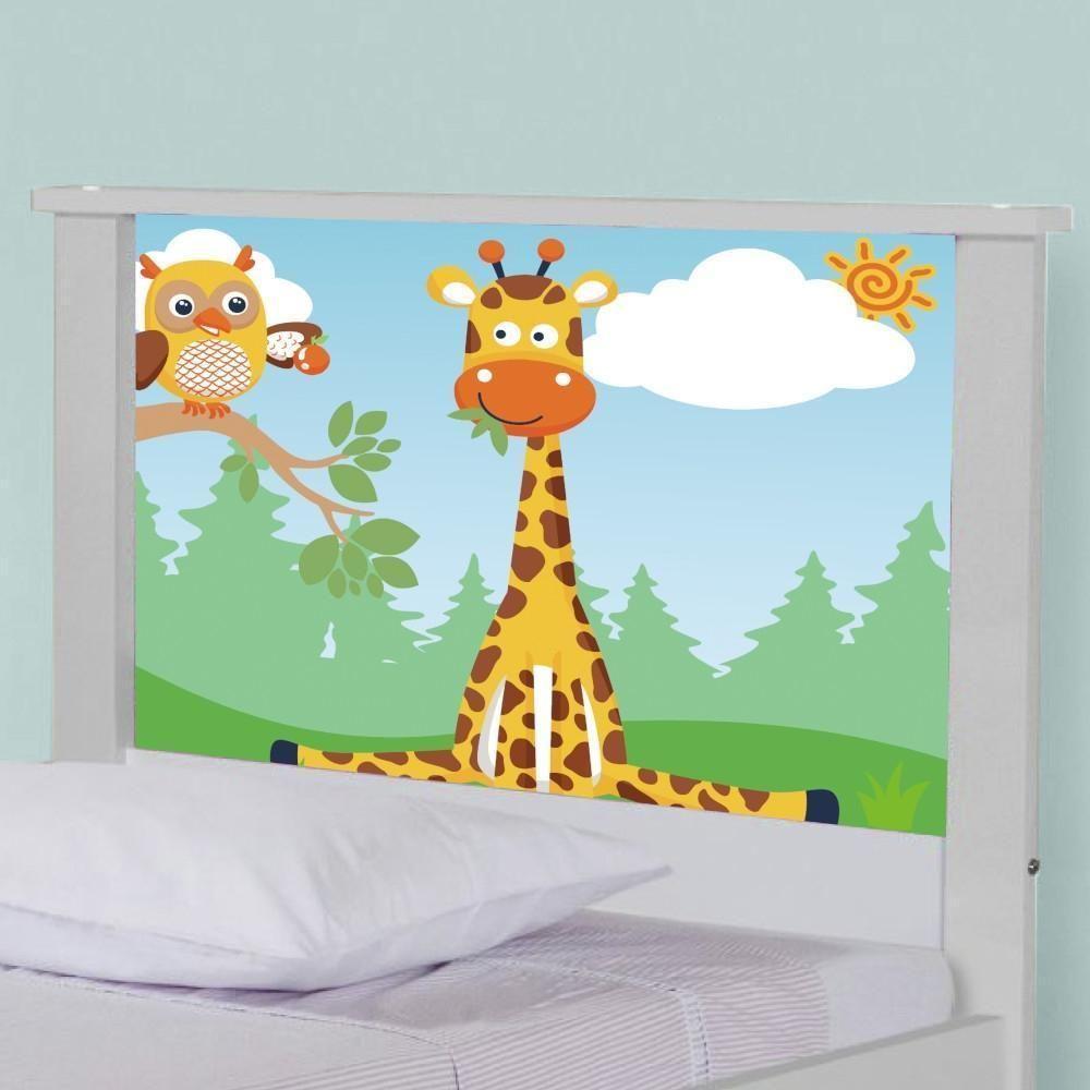 Bicama Juvenil Adesivada Safari Girafa Com Colchões - 4