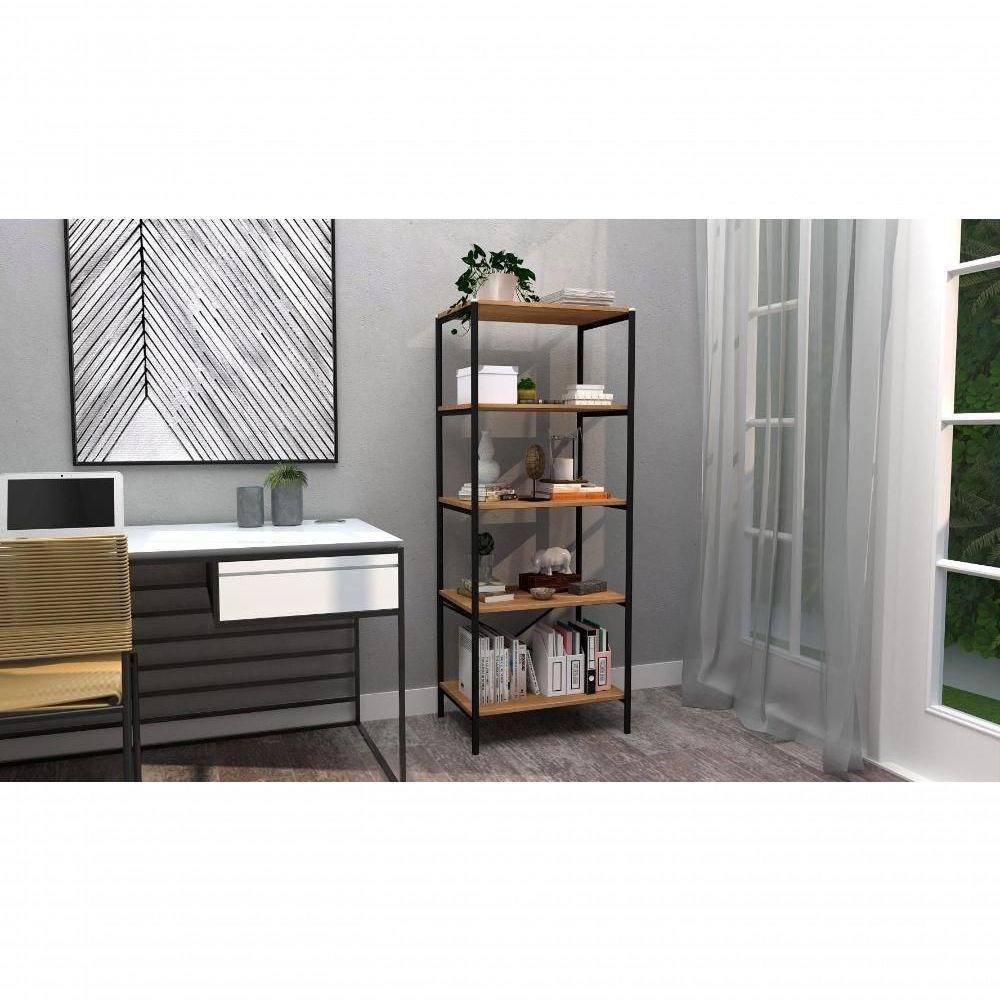 Armario Multiuso Industrial Mineta Com 5 Prateleiras Preto - 3