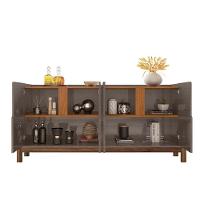 Buffet Agnes Cinza Pérola-cedro 4 Portas Com Detalhe Curvo - 3