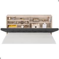 Cabeceira Box Queen Isis Amarula Com Capitonê Preto - 4