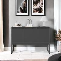 Buffet Classico Com 3 Portas Veneza Preto Onix - 1