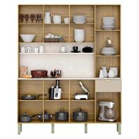 Armário Para Cozinha 8 Portas Riscatto Aroa Freijó Vanilla - 4