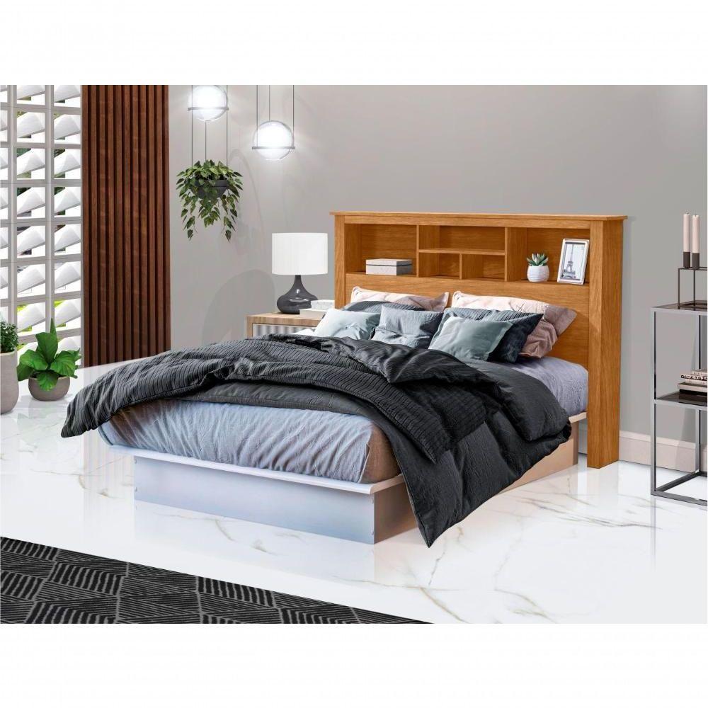 Cabeceira Com Nichos Casal Zenit 1.40 Nature - 5