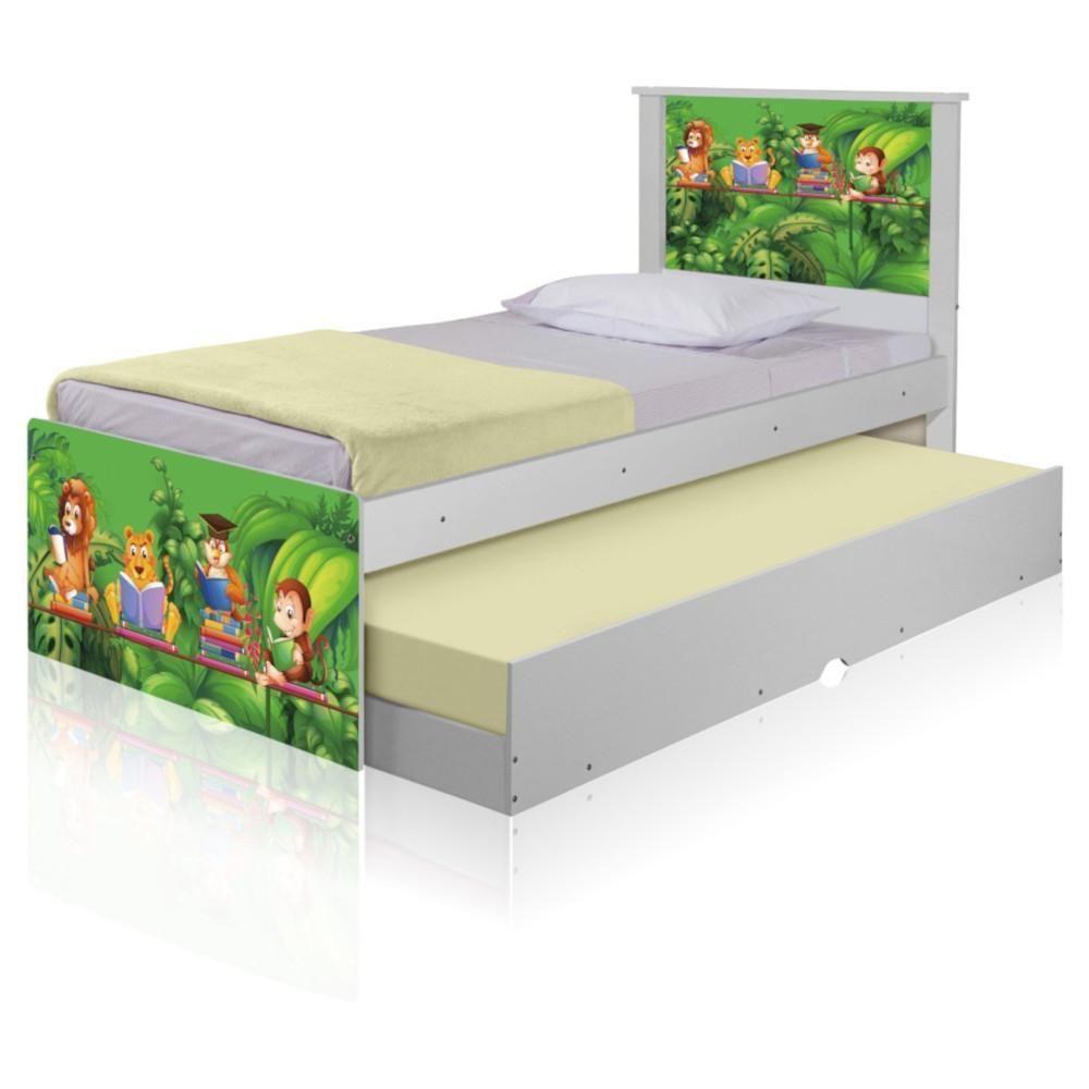 Bicama Juvenil Com Cabeceira Adesivada Safari - 2