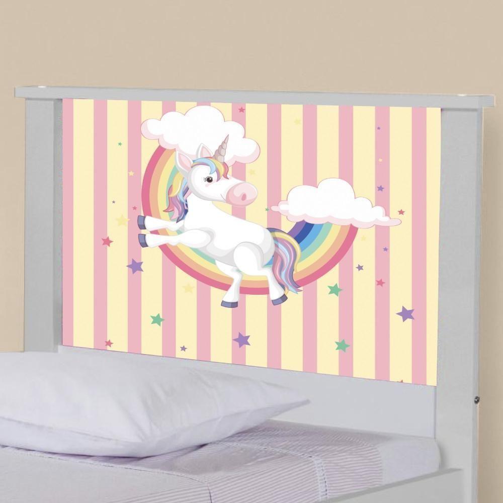 Bicama Juvenil Adesivada Unicórnio Meigo Com Colchões - 4