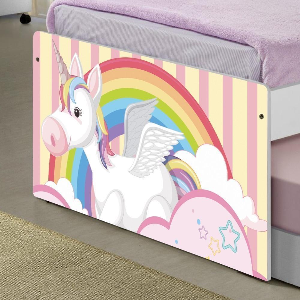 Bicama Juvenil Adesivada Unicórnio Meigo Com Colchões - 5
