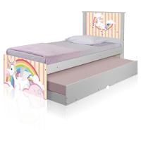 Bicama Juvenil Adesivada Unicórnio Meigo Com Colchões - 2