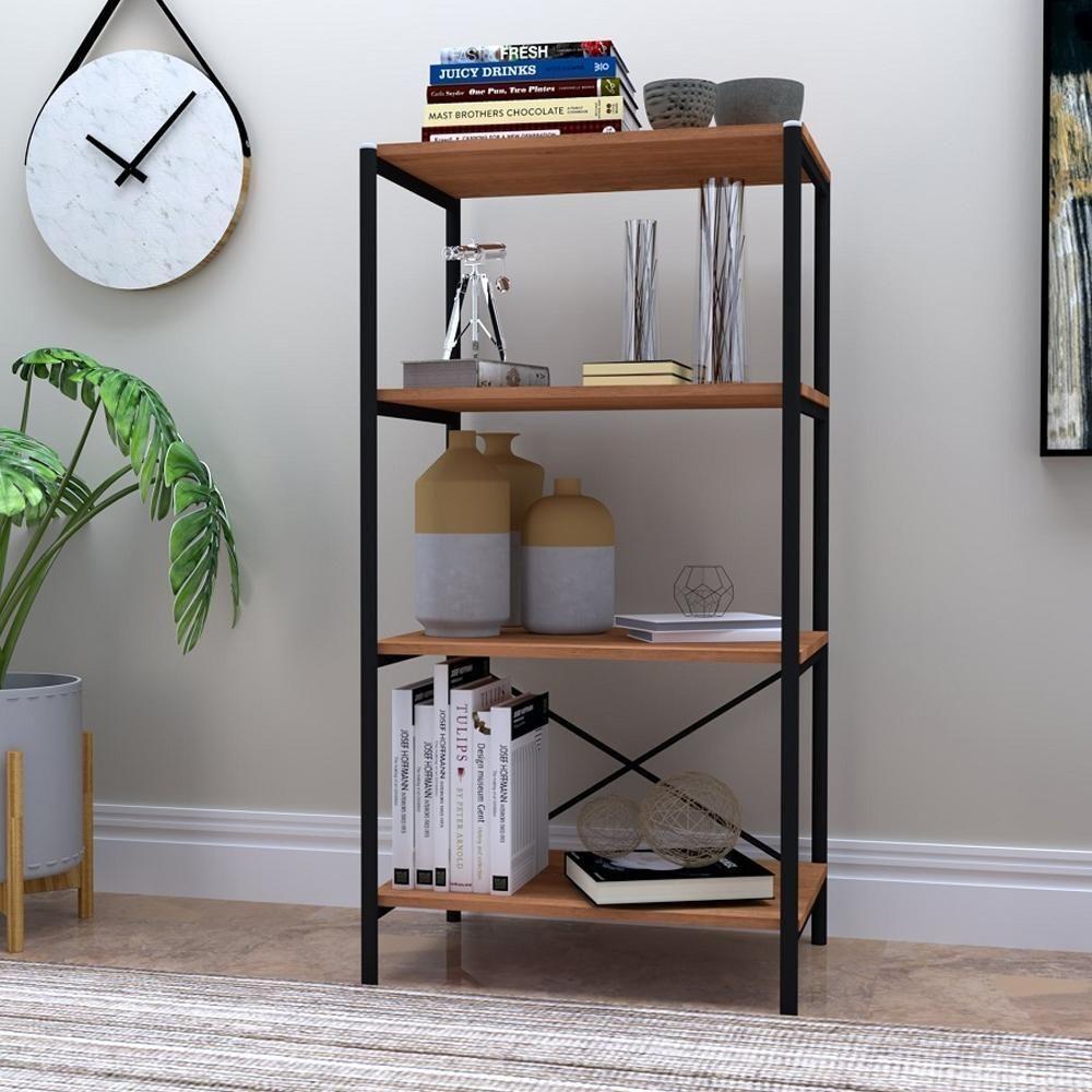 Armario Multiuso Industrial Mineta Com 4 Prateleiras Preto - 1