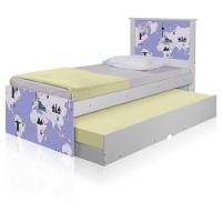 Bicama Juvenil Com Cabeceira Adesivada Mapa Viagens - 2