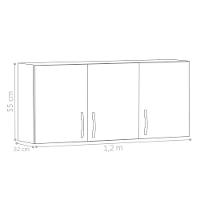 Armário Suspenso 3 Portas Valhalla Branco - 2