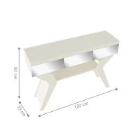 Aparador 1 Prateleiras Macapá Off White - 3