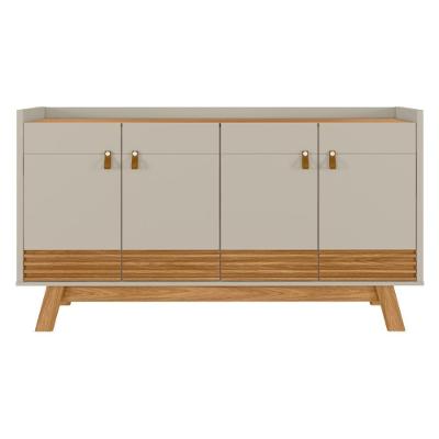 Buffet Aparador Retrô Ripado Columbus Nature Off-white